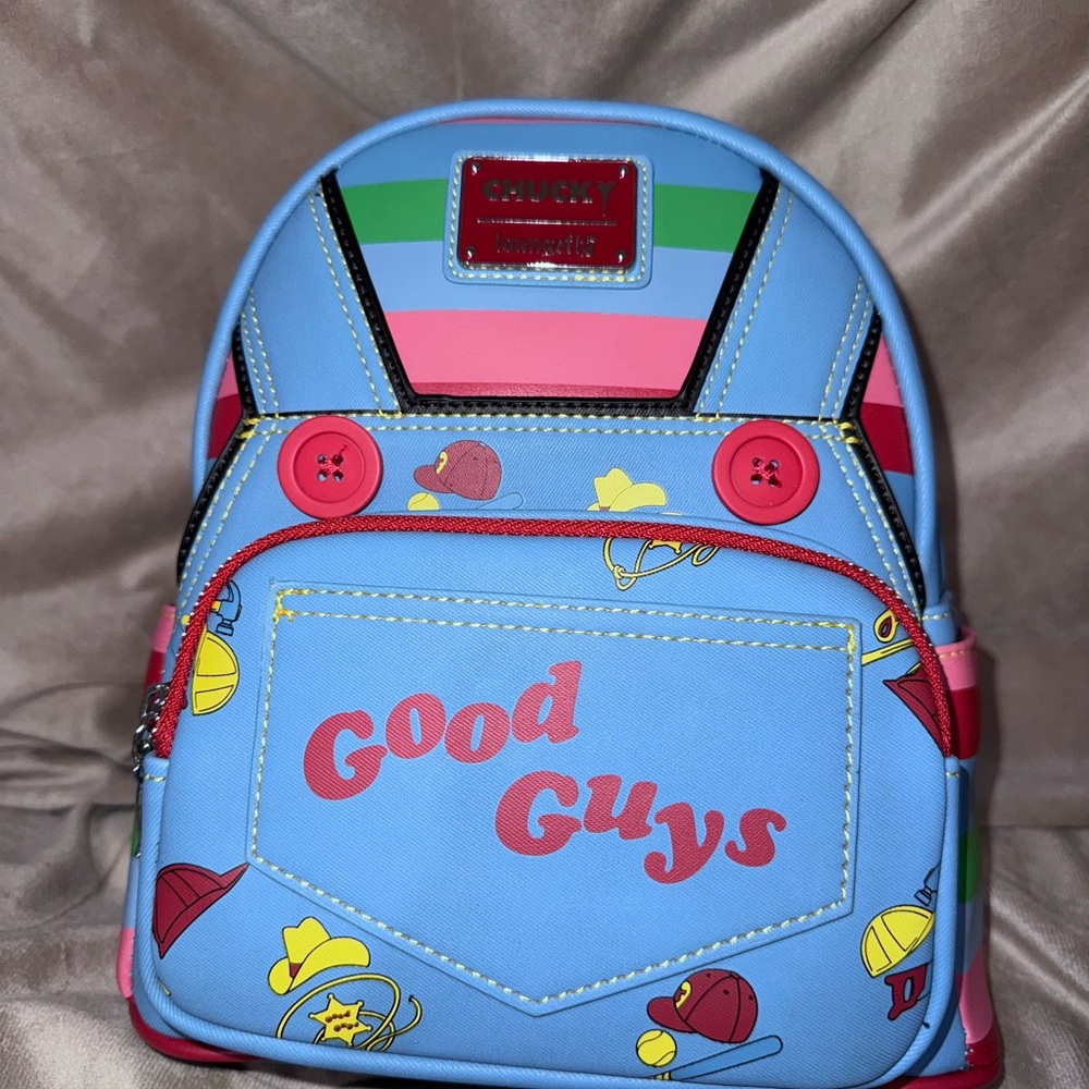 Loungefly Blue and Red Good Guys Backpack